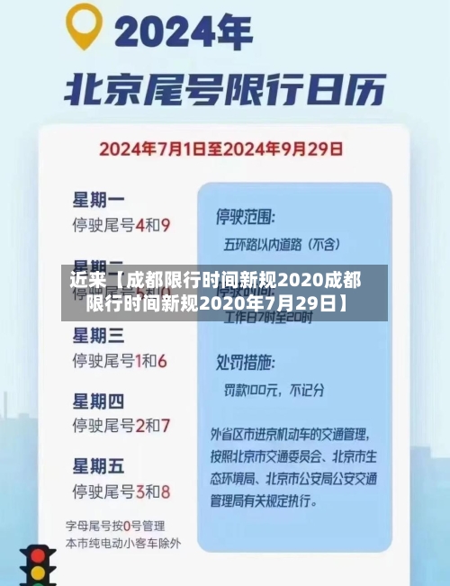 近来【成都限行时间新规2020成都限行时间新规2020年7月29日】