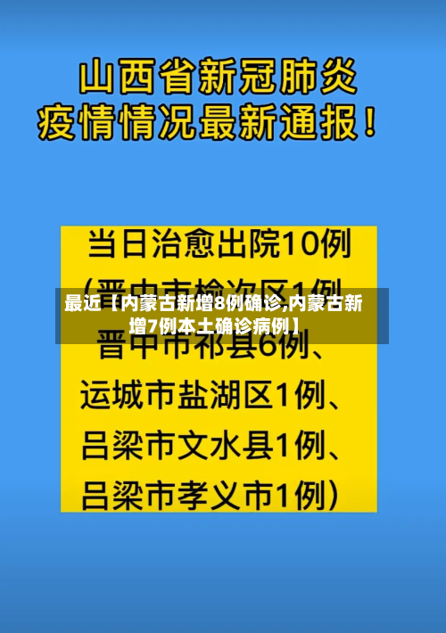 最近【内蒙古新增8例确诊,内蒙古新增7例本土确诊病例】-第2张图片