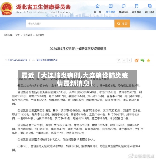 最近【大连肺炎病例,大连确诊肺炎疫情最新消息】