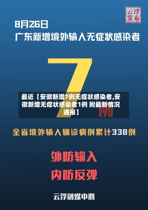 最近【安徽新增7例无症状感染者,安徽新增无症状感染者1例 附最新情况通报】